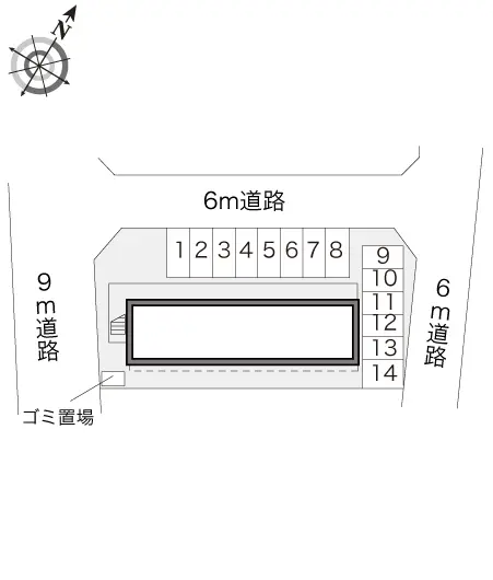 ★手数料０円★伊勢崎市新栄町　月極駐車場（LP）